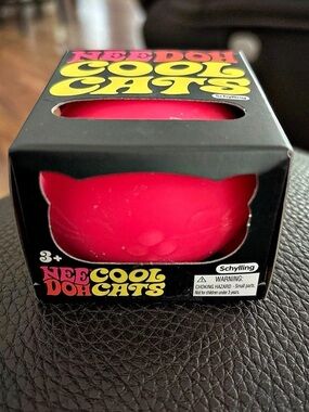 Schylling NeeDoh Cool Cats Pink Cat Squishy Toy